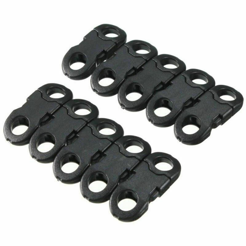 50/100PCS Buckles Black For Paracord Bracelets Plastic Safety Clasp Side Release