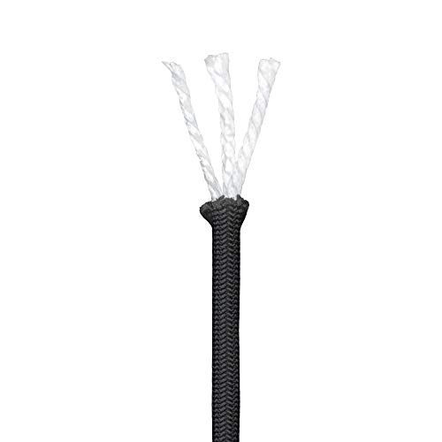1/4 Inch ParaMax 1200lb Paracord – Strong Type 50 ft – 1200 lb Paracord Black