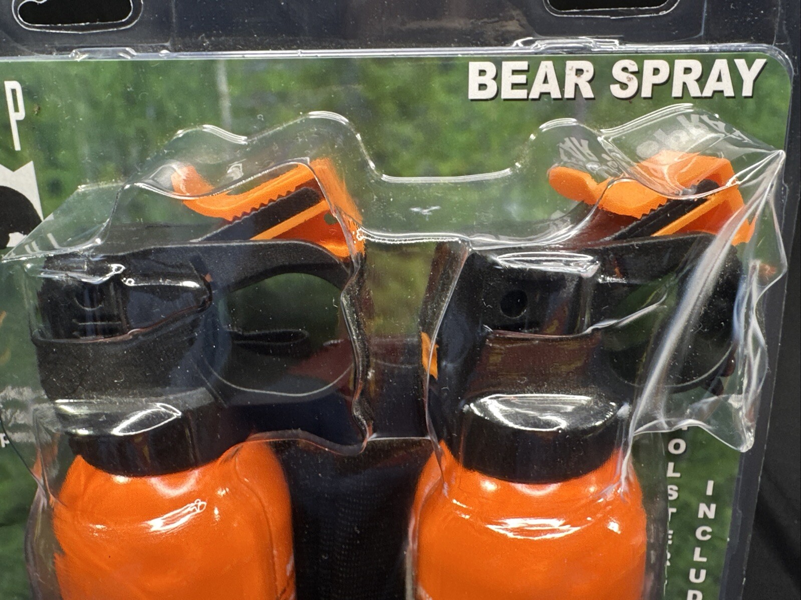 Lot of 2 UDAP Pepper Power Bear Spray Repellant With 2 Holsters 30 Foot Fog
