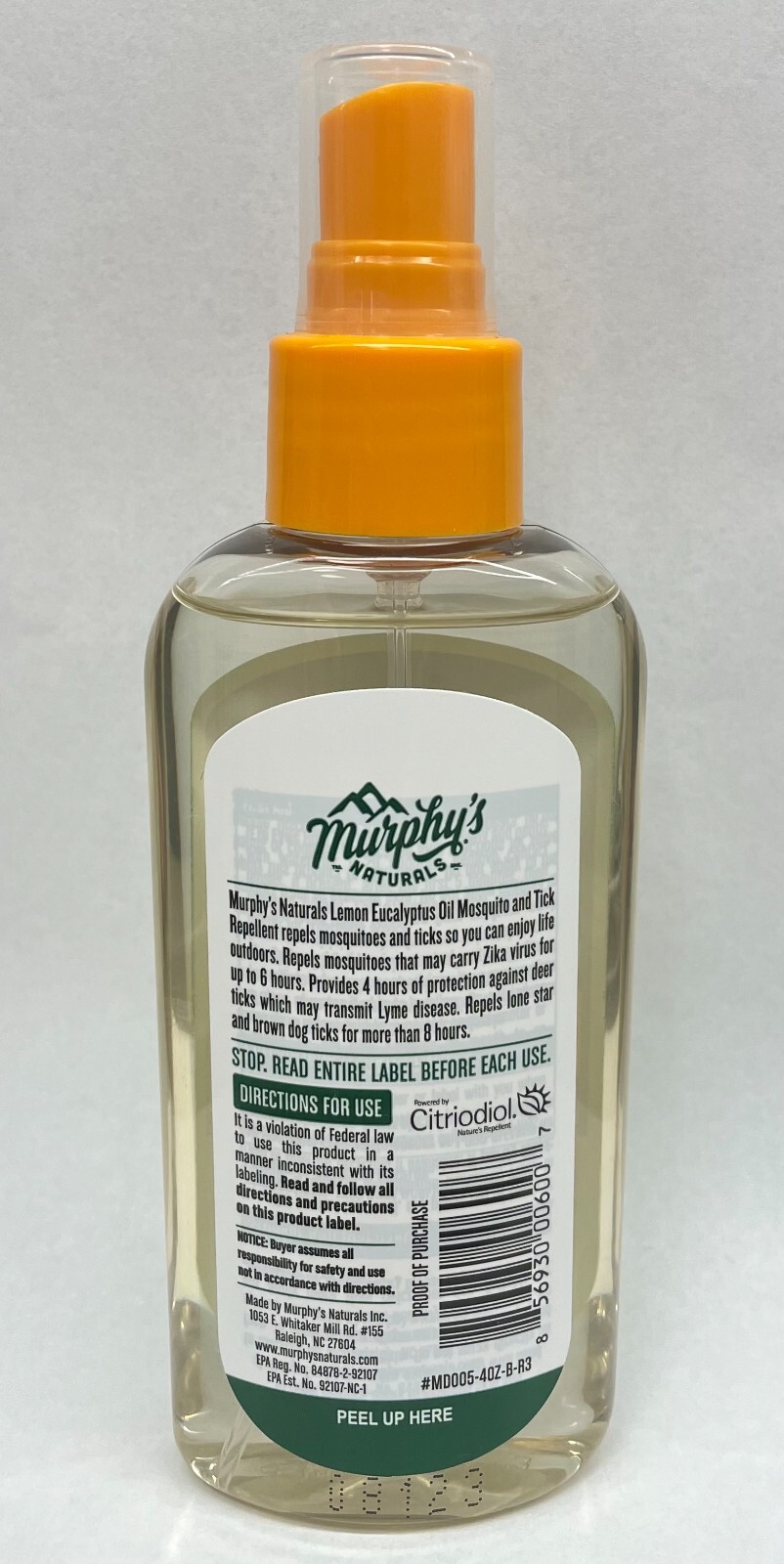 Murphy’s Naturals Oil Insect Repellent Spray Lemon Eucalyptus Two 4 oz Bottles