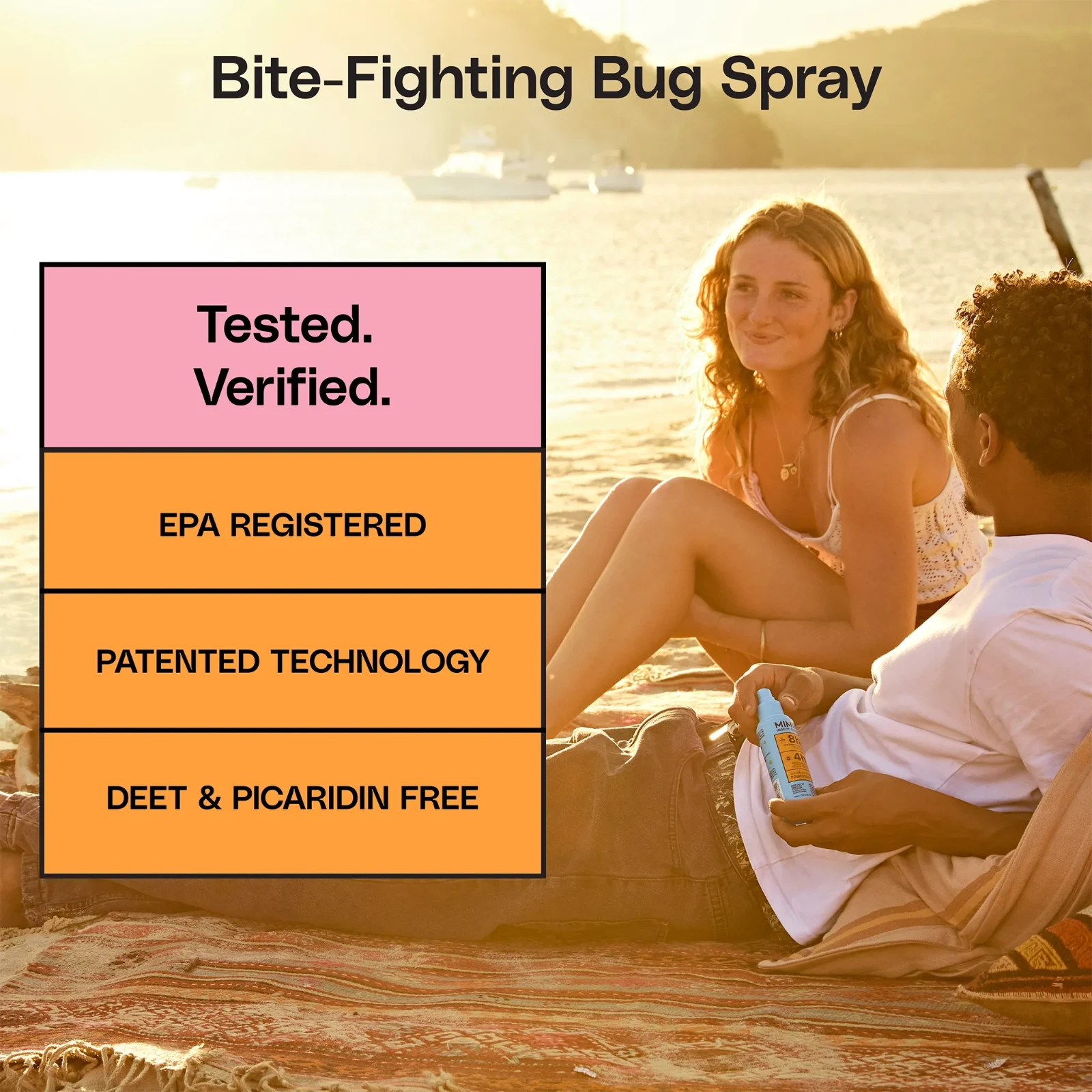 Mimikai Mosquito & Tick Insect Repellent Spray 3.4 oz DEET-Free Made in USA NEW