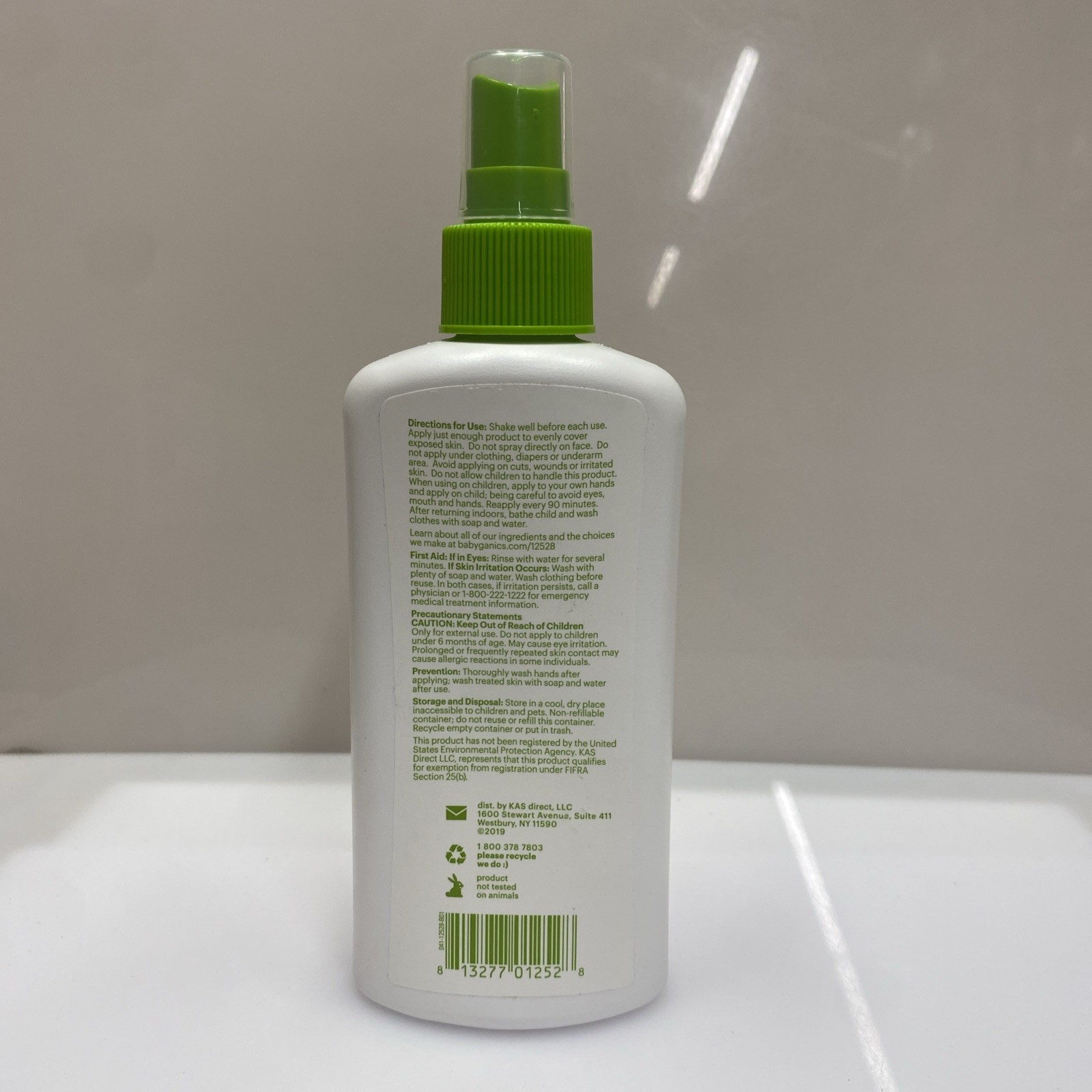 Babyganics Natural Insect Repellent Deet Free Plant and Essential Oils 6 fl Oz