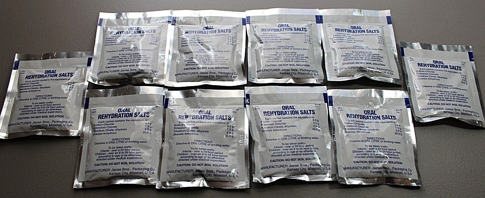 10 PACKS ORAL REHYDRATION SALTS JIANAS BROS Manufacturers Date 02-2025! ORS