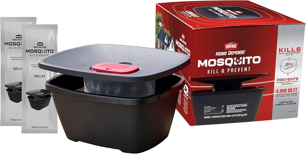 Mosquito Station Kills Prevents Controls Mosquitoes & Larvae Silent Easy-to-Use