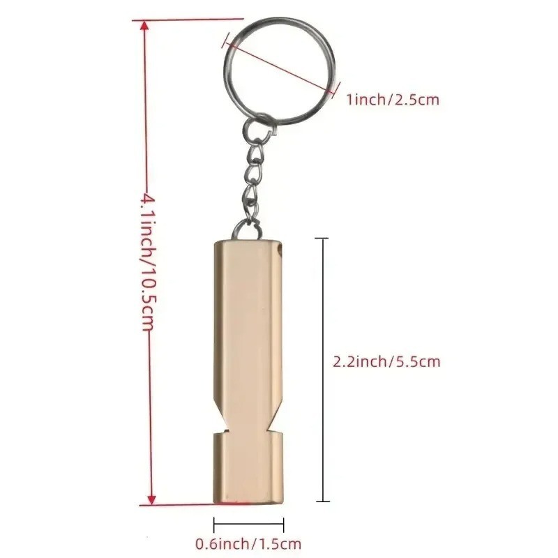 10 Pcs 120db Loud Emergency Survival SOS Whistle Camping Hiking Keychain Outdoor