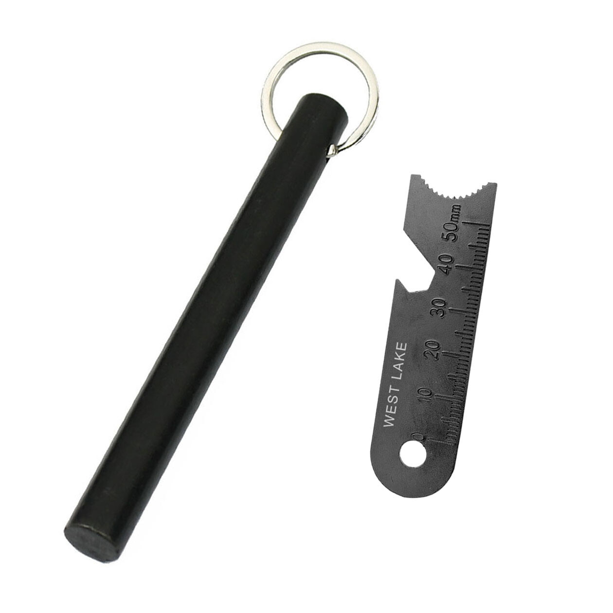 Large 5″ Ferrocerium Rod Flint Fire Starter With Carbon Steel Scraper Camping