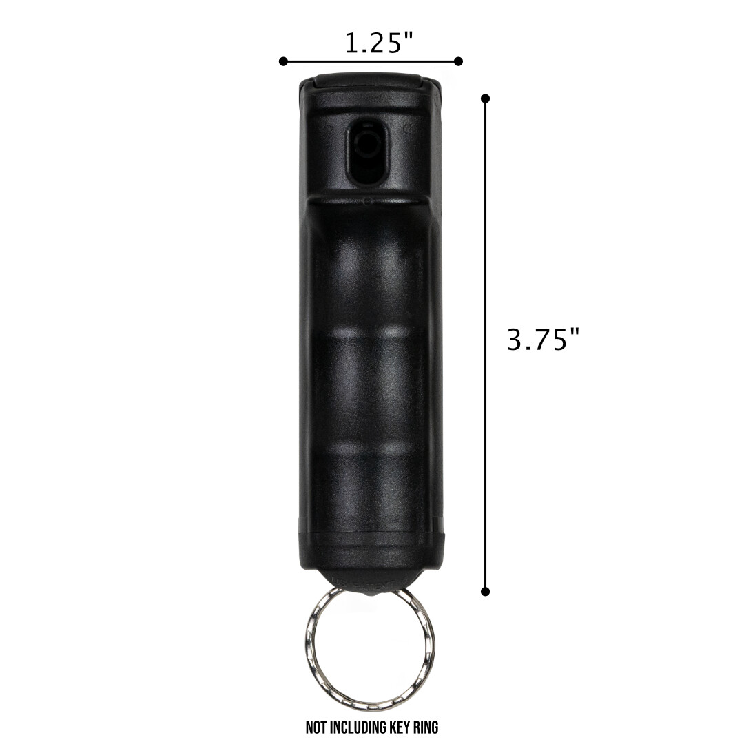 Police Magnum pepper spray .50oz black flip top keychain self defense protection