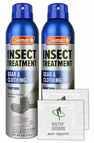 Coleman Gear & Clothing Permethrin Insect and Tick Repellent – 6 oz. Aerosol – P