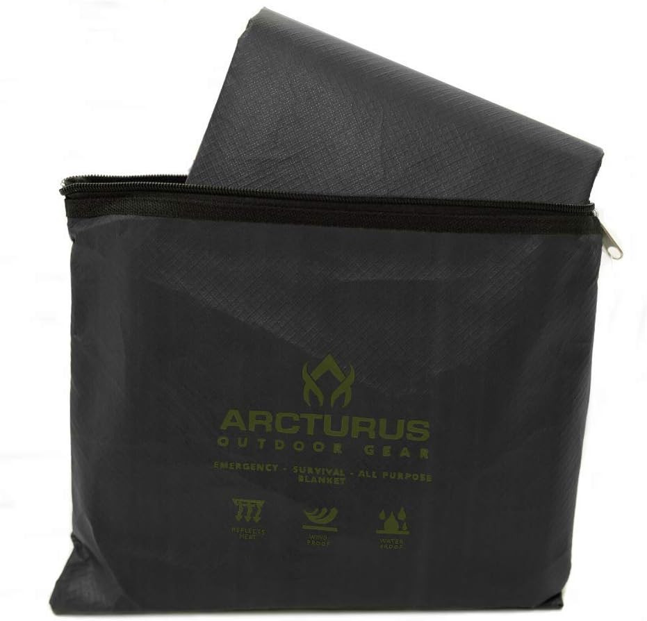 Insulated Tarp, Reusable Heavy Duty Thermal Survival Blanket – 60X82In, Reflects
