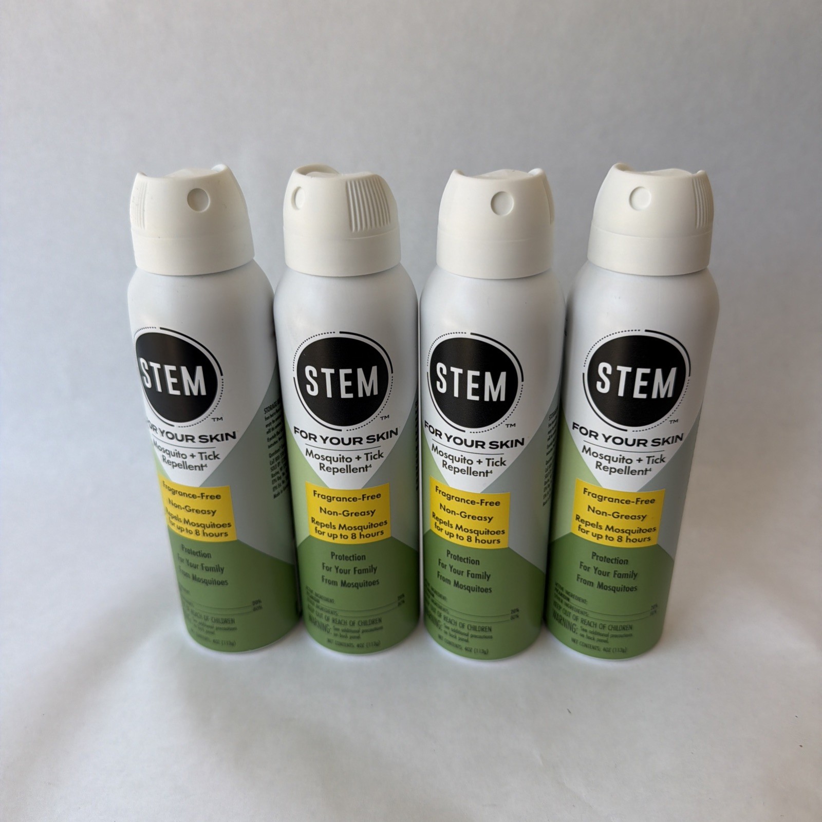 STEM Repels Mosquitoes + Ticks Mosquito Repellent Spray Picaridin 6oz 4 Pack R