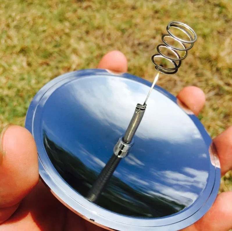 1pc Outdoor Solar Lighter Fire Starter Waterproof Windproof Camping Tool – NEW