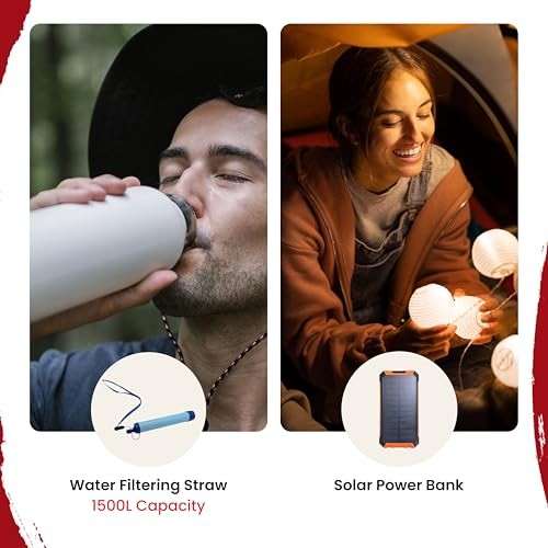 Bug Out Bag 72 Hour Survival Kit Food Water Filter