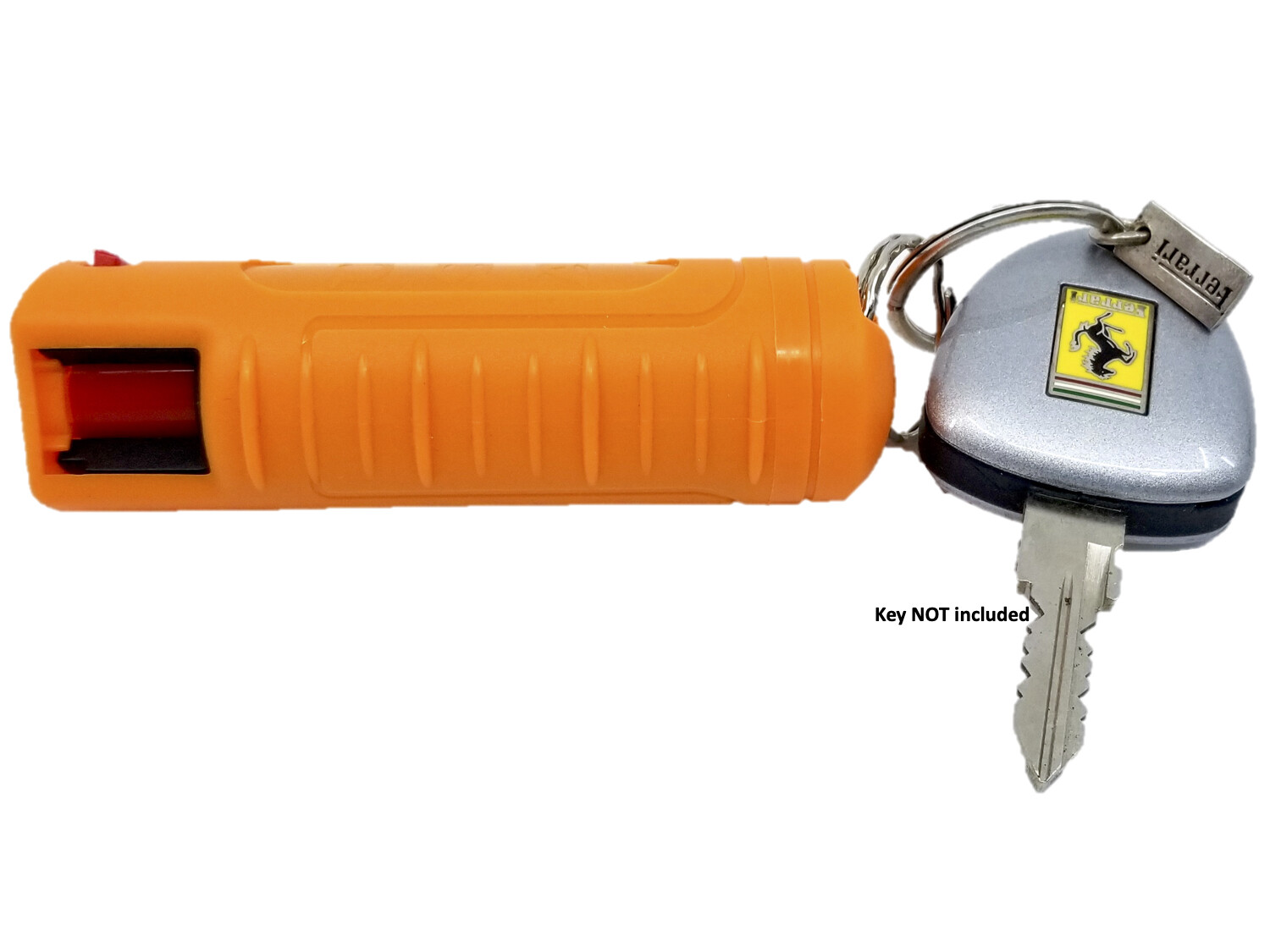 2 Police Magnum pepper spray .50oz orange molded keychain defense protection