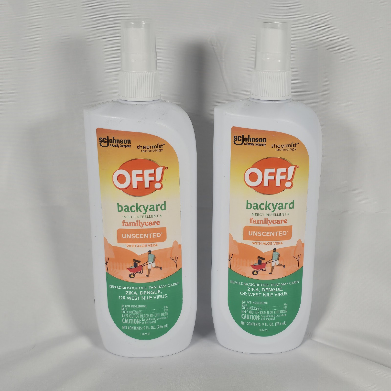 OFF! Aloe Vera Insect Repellent Spray 2 Pack Camping Hiking 9 oz