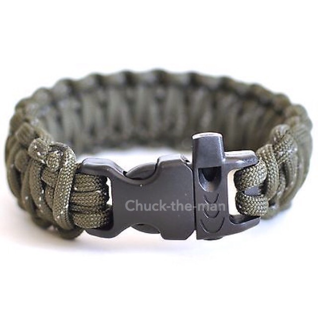 WHOLESALE LOT Paracord 550 Bracelet Cobra Army Green Camping Tactical 25pcs
