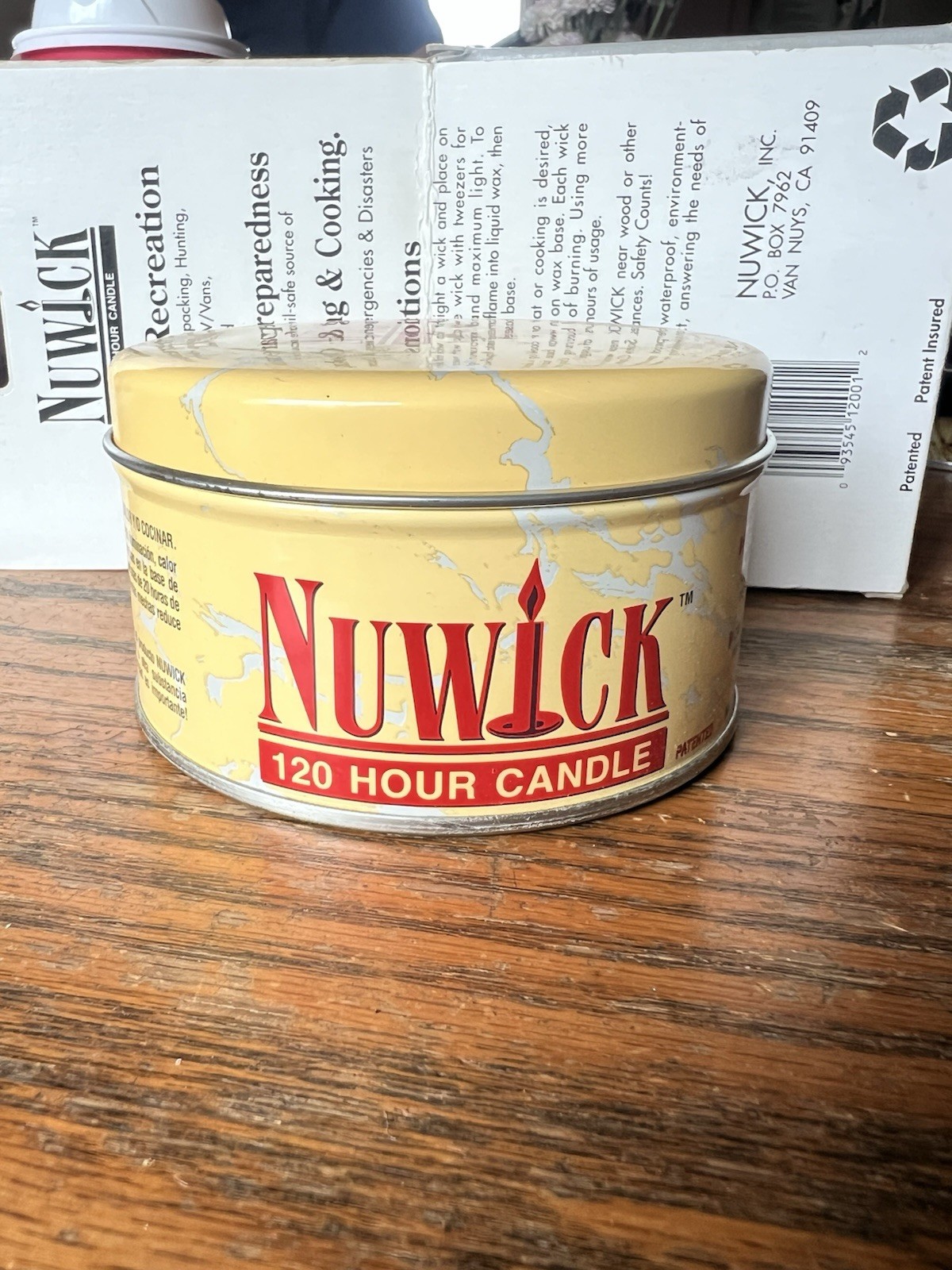 NUWICK Large 120 Hour Candle Moveable Wicks Reusable Light Heat Cook