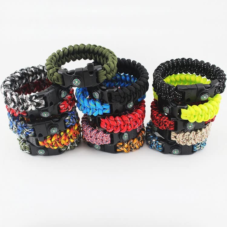 5 Pack Parachute Clips 5/8″ Whistle Compass Clasp for 5pcs 5/8 Inch Buckles