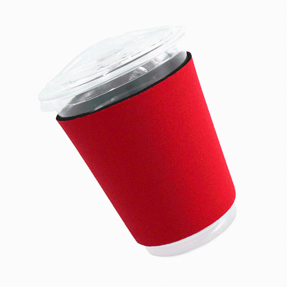 Non slip Neoprene Cup Sleeves Heat Insulation Comfortable Grip Reusable
