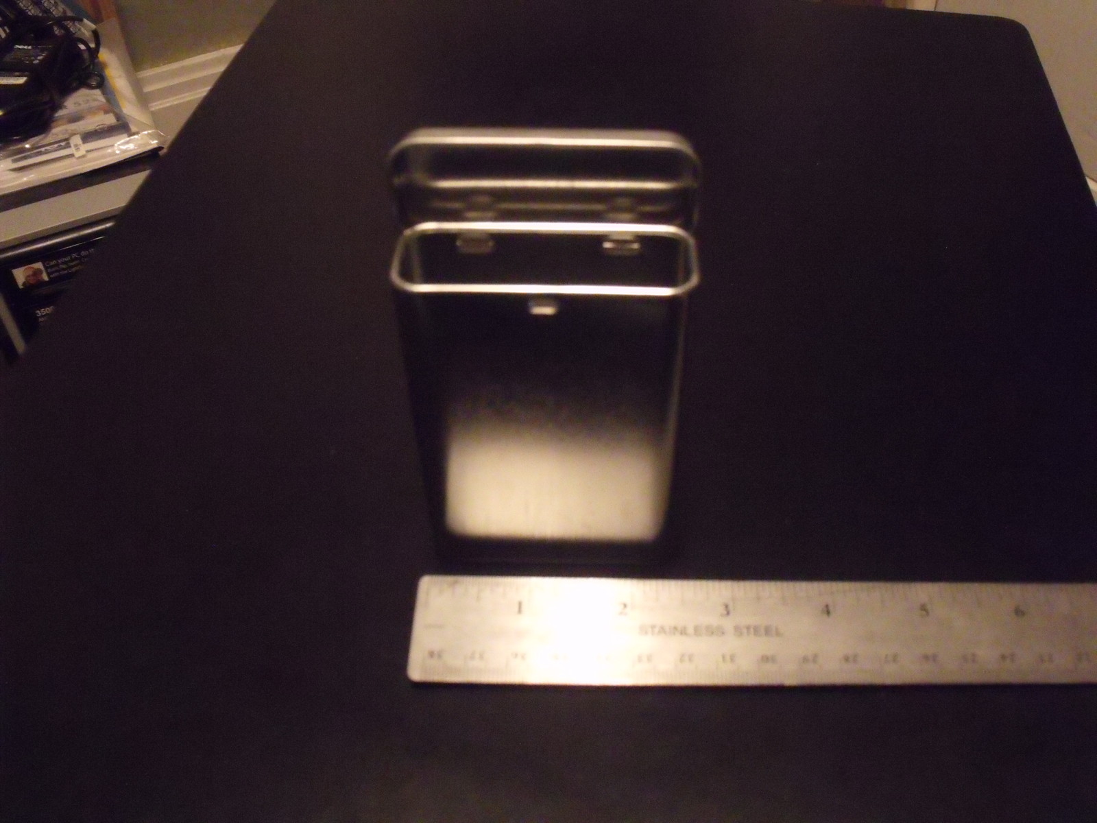 Emergency/Survival Metal Tin w/Hinged Lid: Tall/Vertical Design Large Size