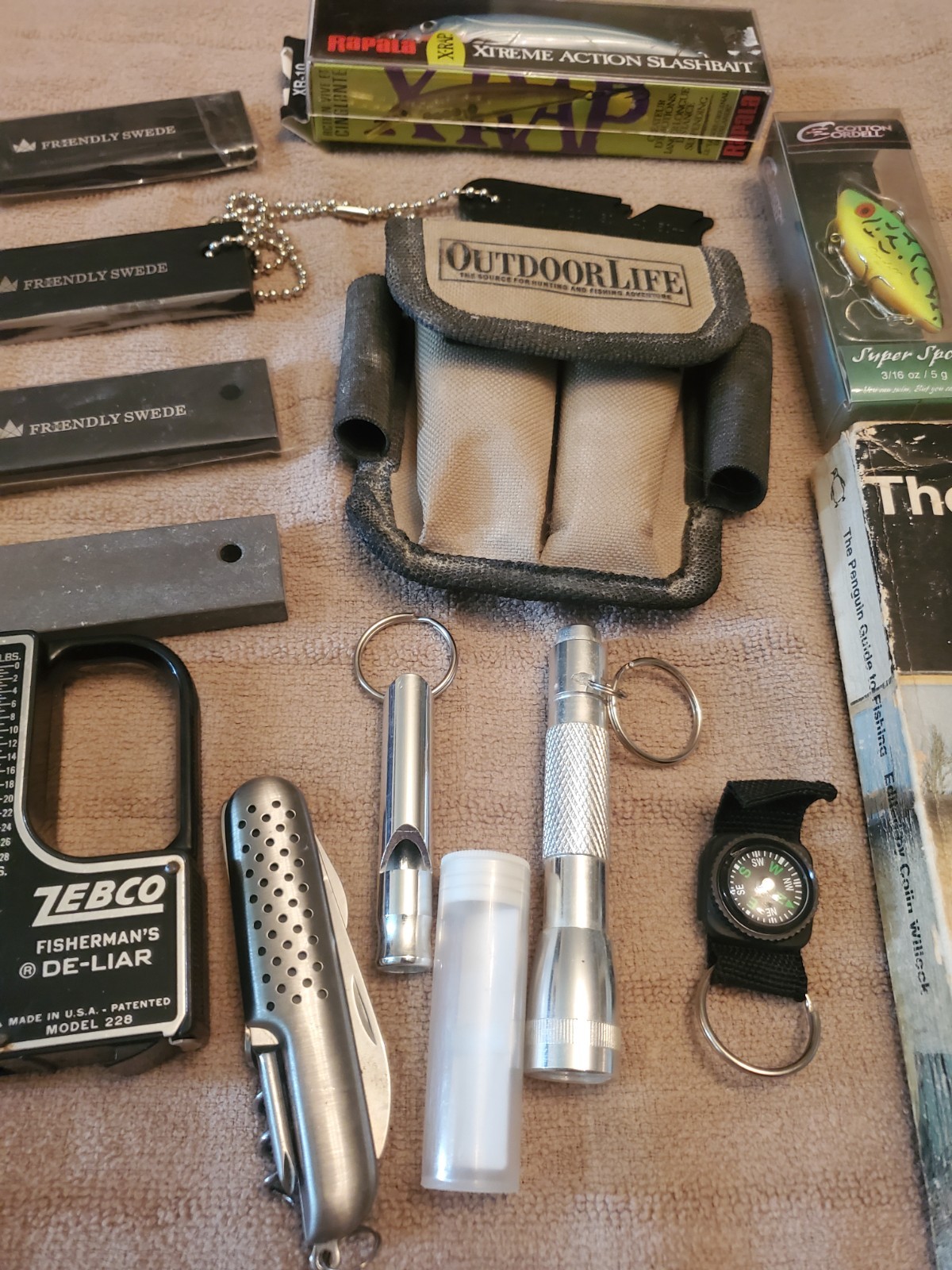 Mixed Lot Of Putdoor Camping, Fishing, And Survival