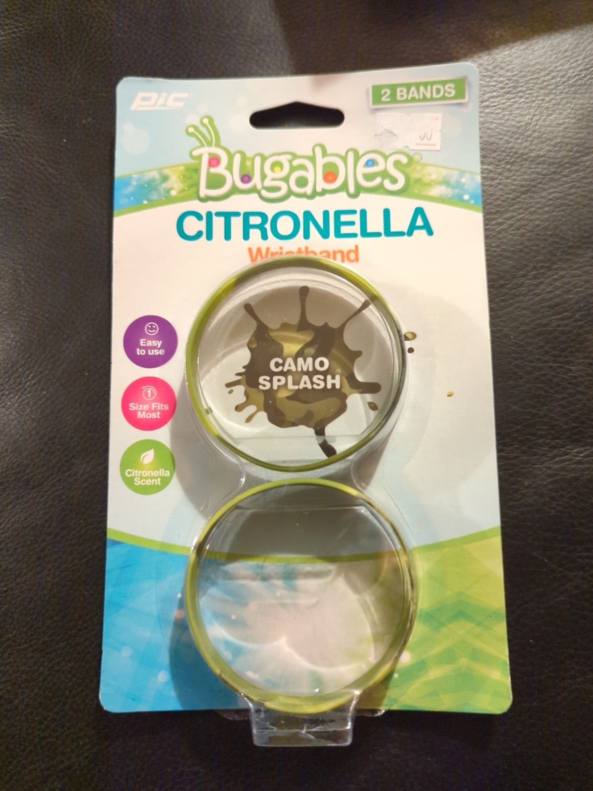 Bugables Citronella Wristband Camo Splash 2 Bands
