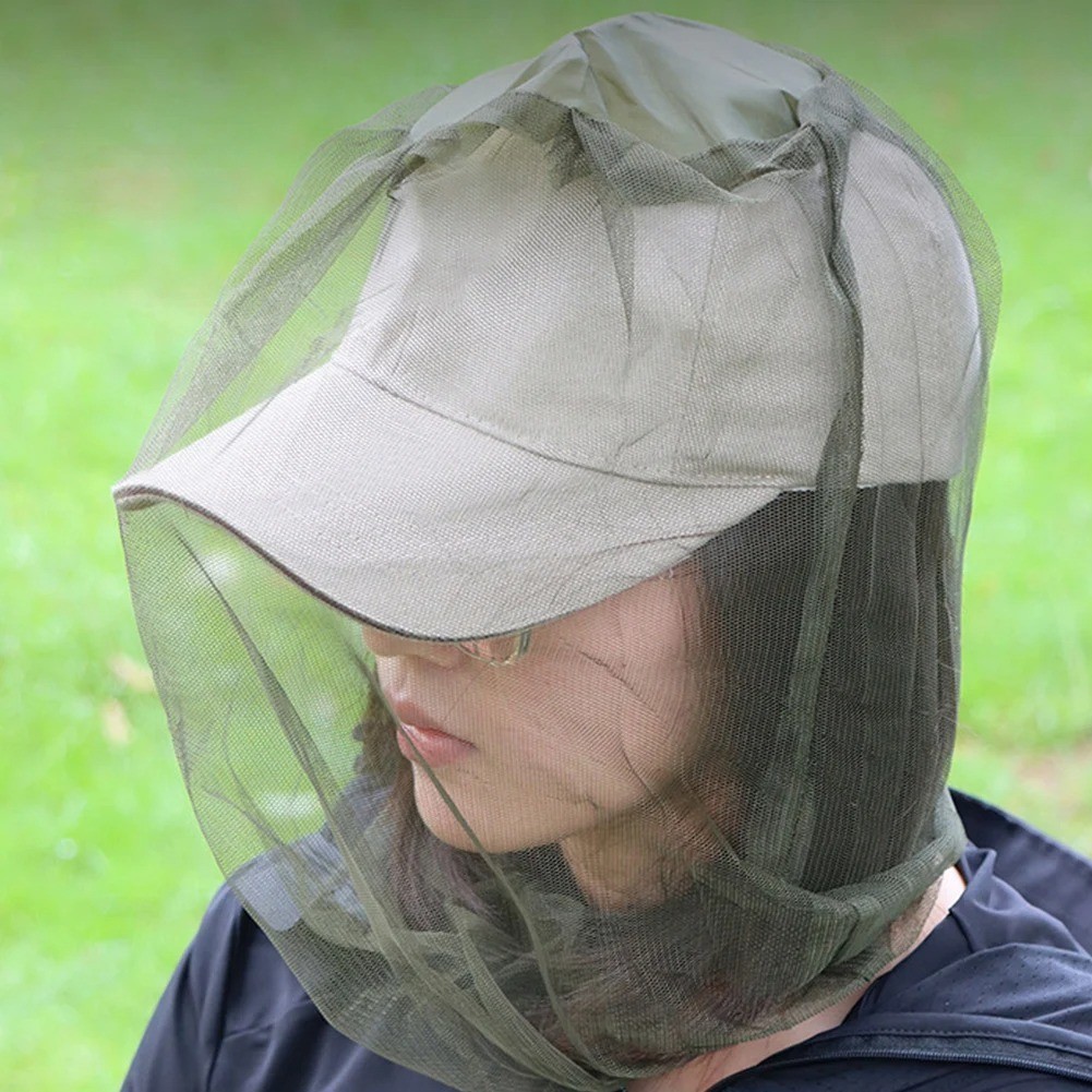 Anti-Mosquito Bug Bee Insect Head Net Hat Cap Sun Protection Fishing HikingView