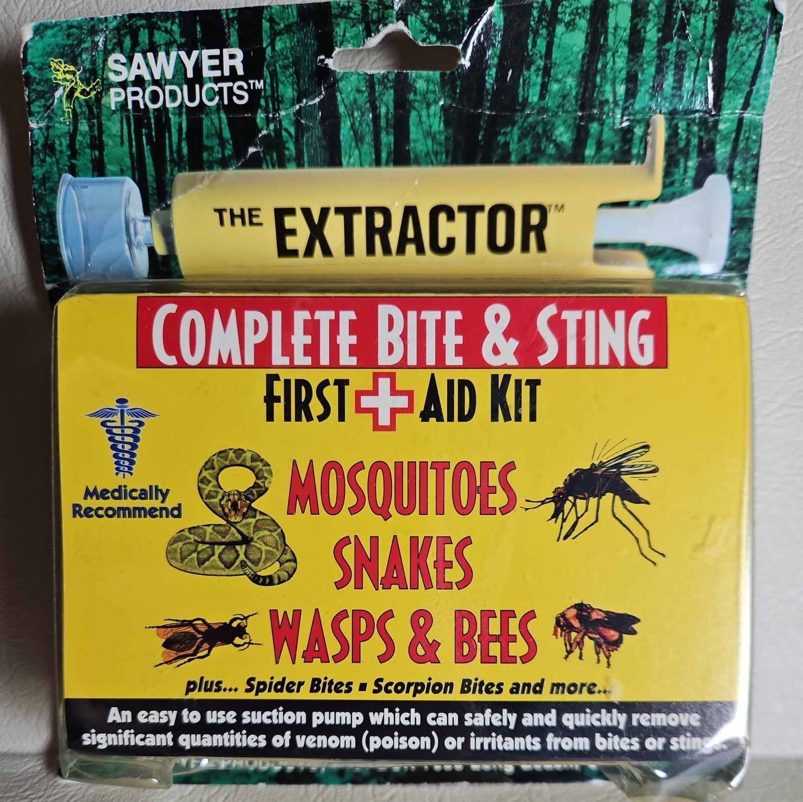 Sawyer ~Snake Bite ~Bee Sting ~ Venom Remover Extractor Mobile ~Pump Kit ~ NEW ~