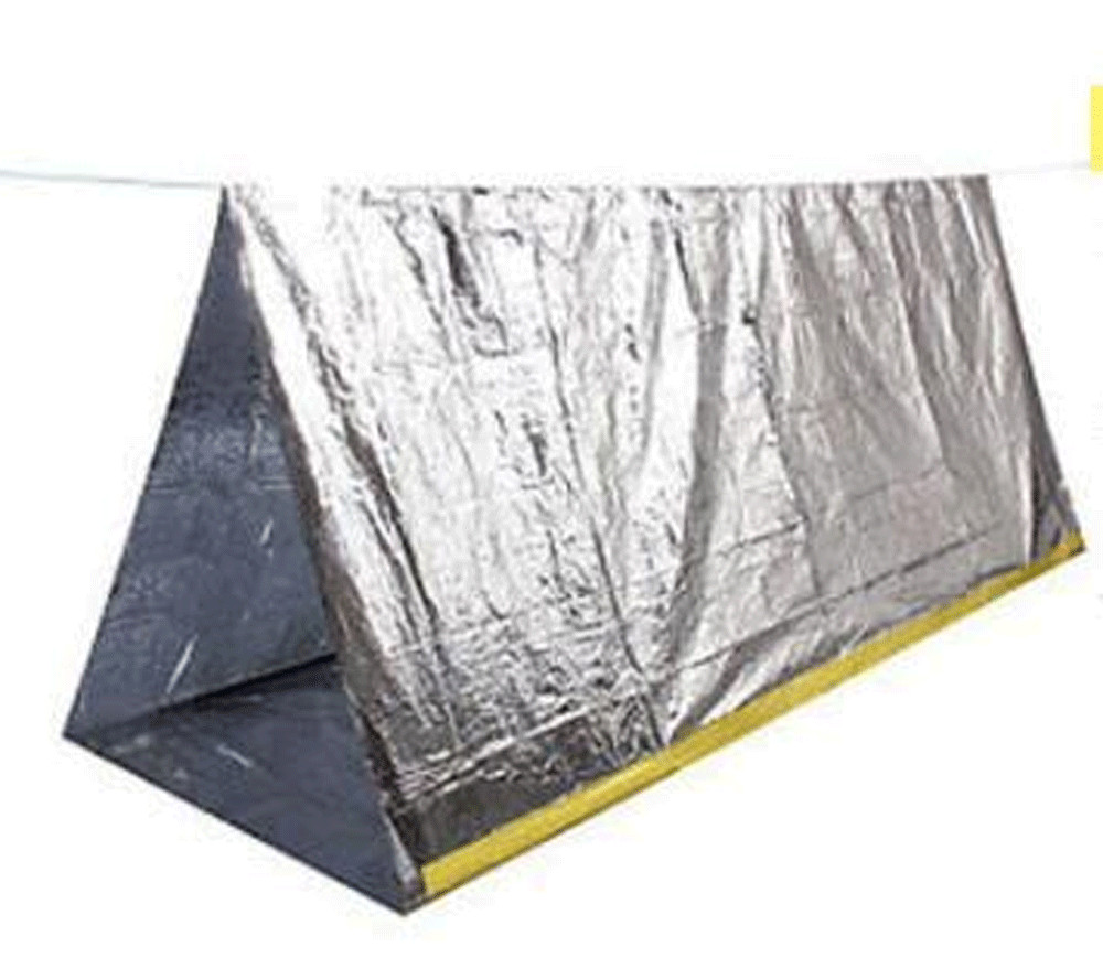 Emergency TENT Survival Folding Camping Rescue Reflective Shelter Blanket Bag