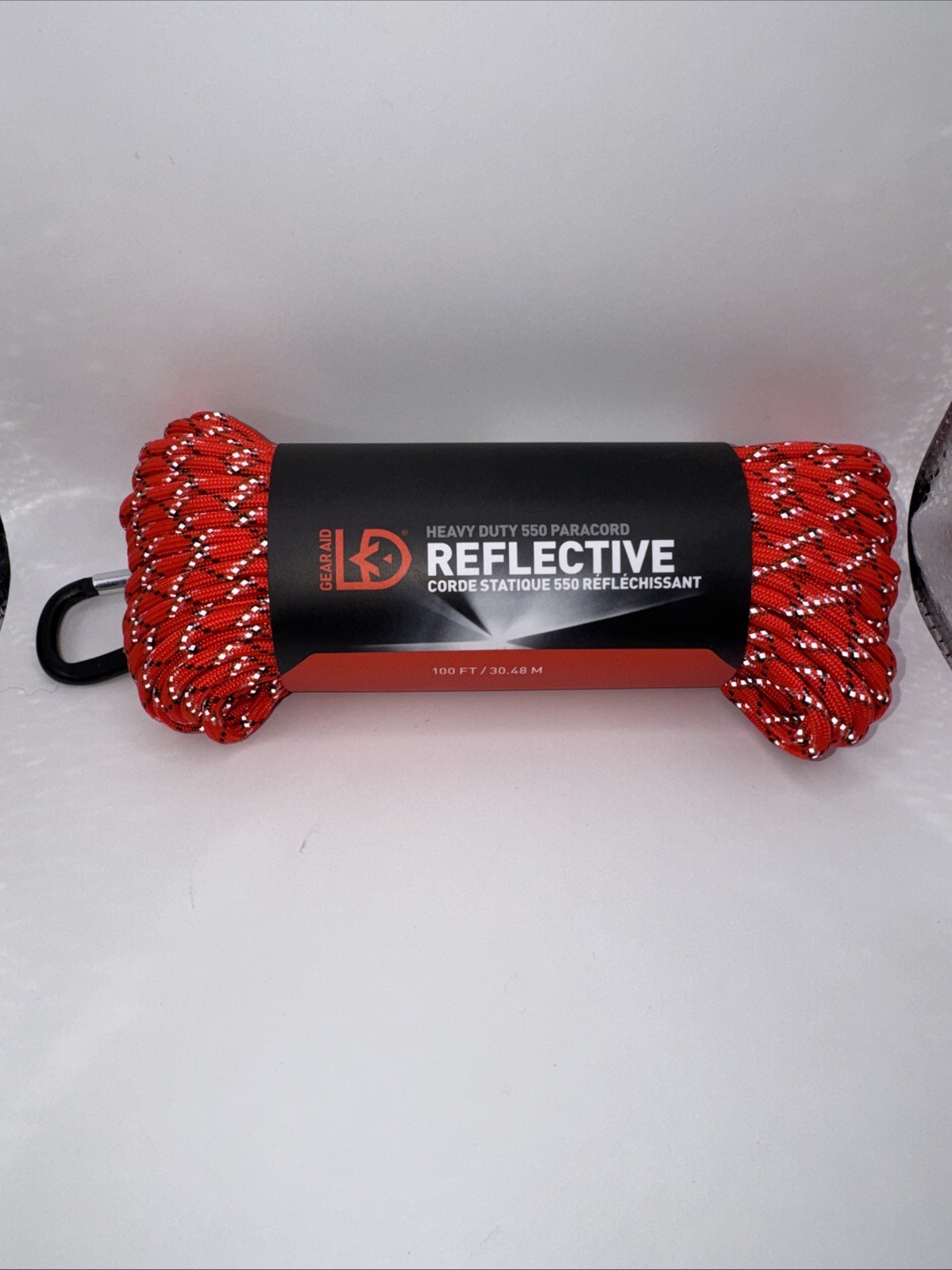 Gear Aid 550 Paracord 100 ft. Reflective Heavy Duty Utility Line Orange – NEW