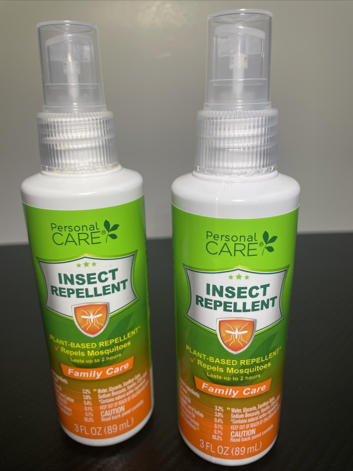 Lot Of 2 Personal Care Natural Insect Repellent Spray Plant Based 3oz New