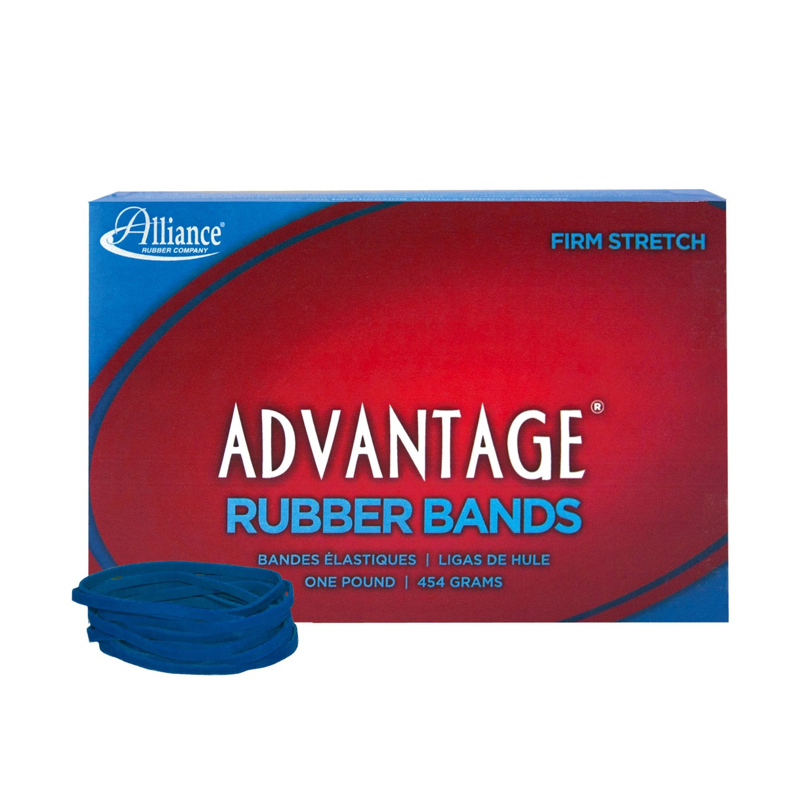Alliance Rubber 54325 Advantage Bands 1 Pound 3 x 1/8 inches, Blue