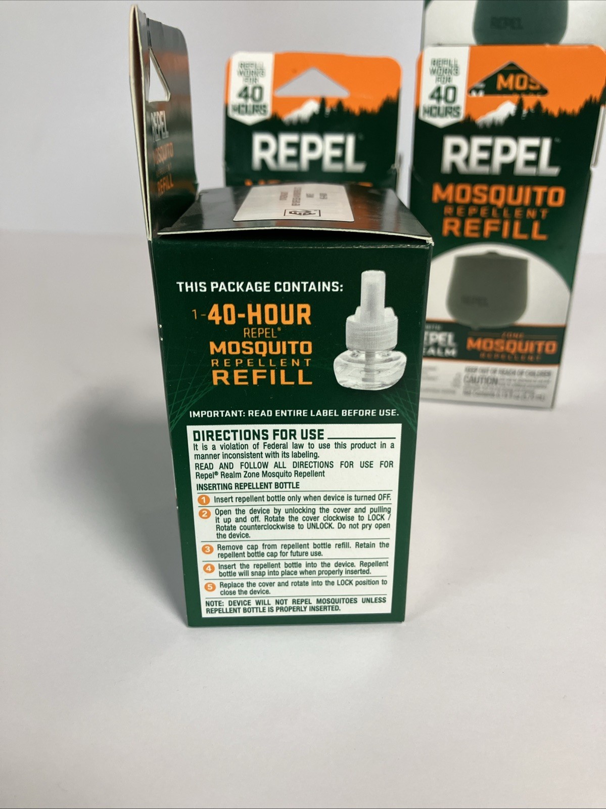 Repel Realm Zone Mosquito Repellent Refills – Refill 4 Pack Bundle Lot BRAND NEW