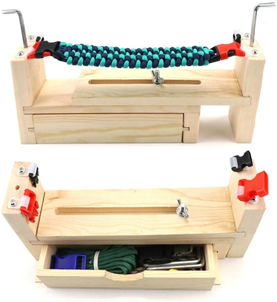 Paracord Jig Tool Bracelet Maker Kit with Paracord Accessories | 10 Paracords |
