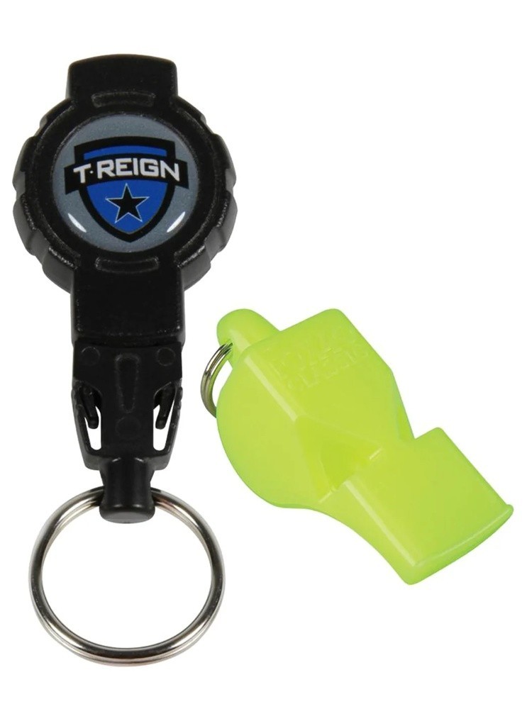 Fox 40 Classic Whistle & T-REIGN Retractable Clip Tactical Safety Kit Lifeguard