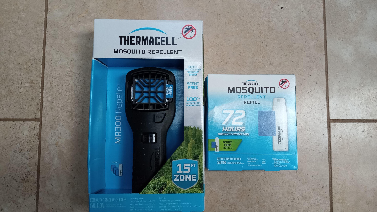 Thermacell Mosquito Repellent MR300 Camp Fish Hunt, WITH a Refill Cartrage