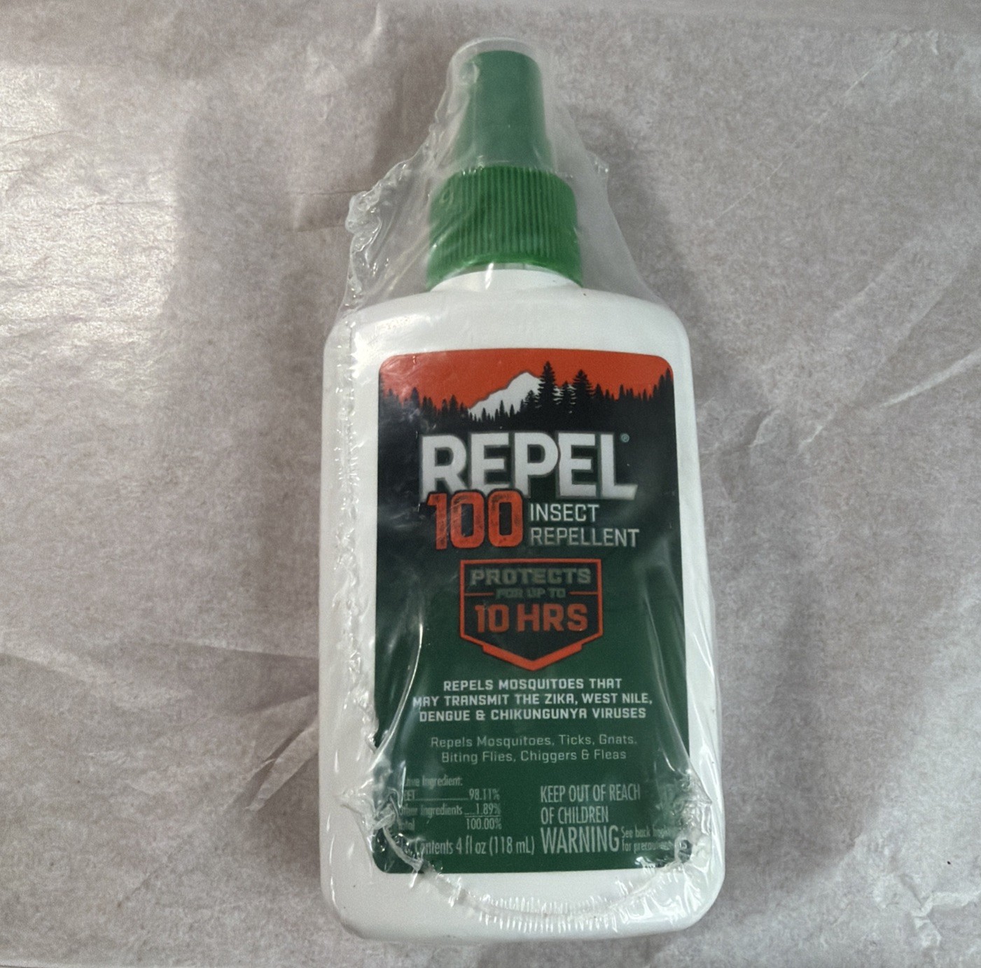 Repel 100 Insect Repellent, 4 Ounce Pump Spray, Single Bottle Sealed