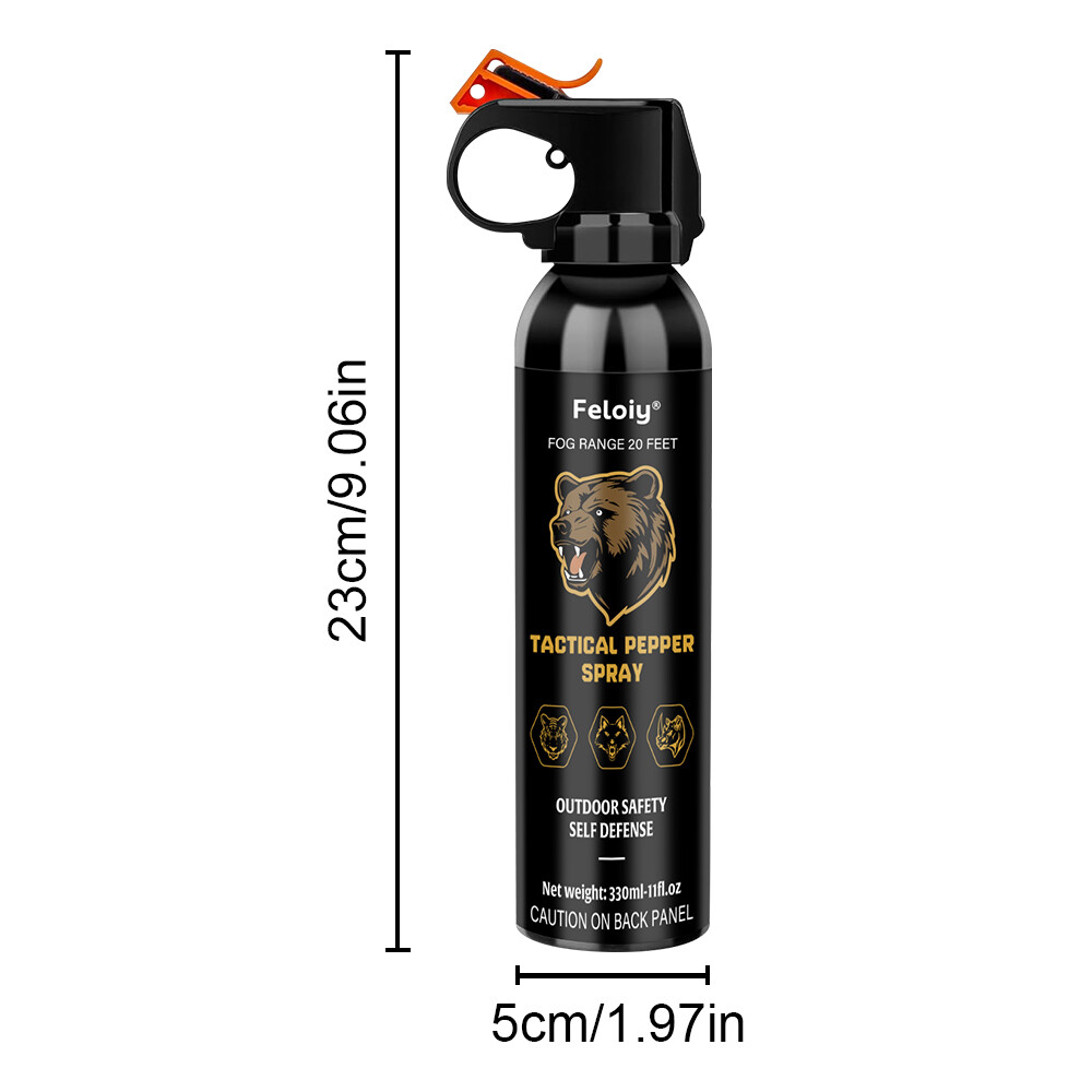 Feloiy Bear Spray Self Defense w/ Holster, 11 oz Cans, 20 ft Range NEW
