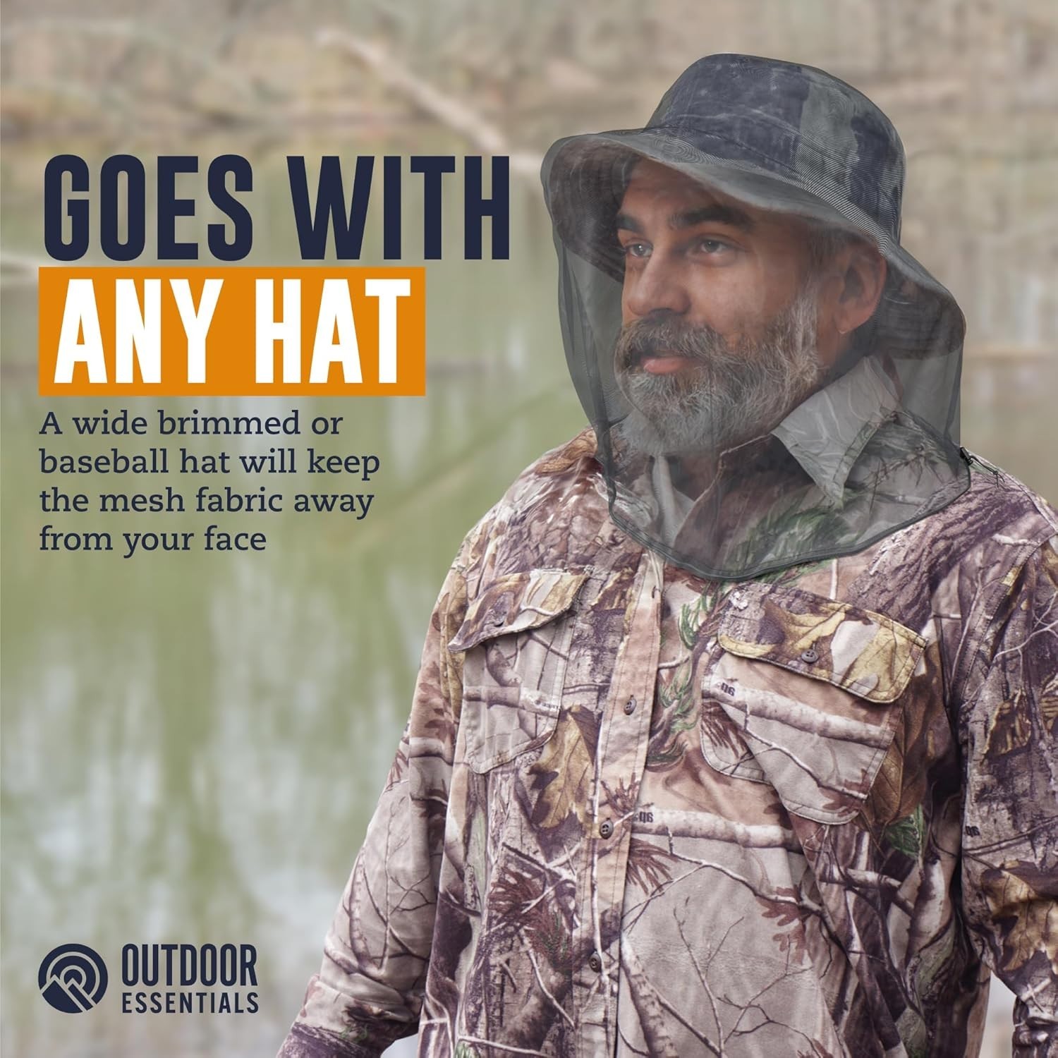 2-Pack Mosquito Head Net – Breathable Mesh for Protection Against Gnats & Midges