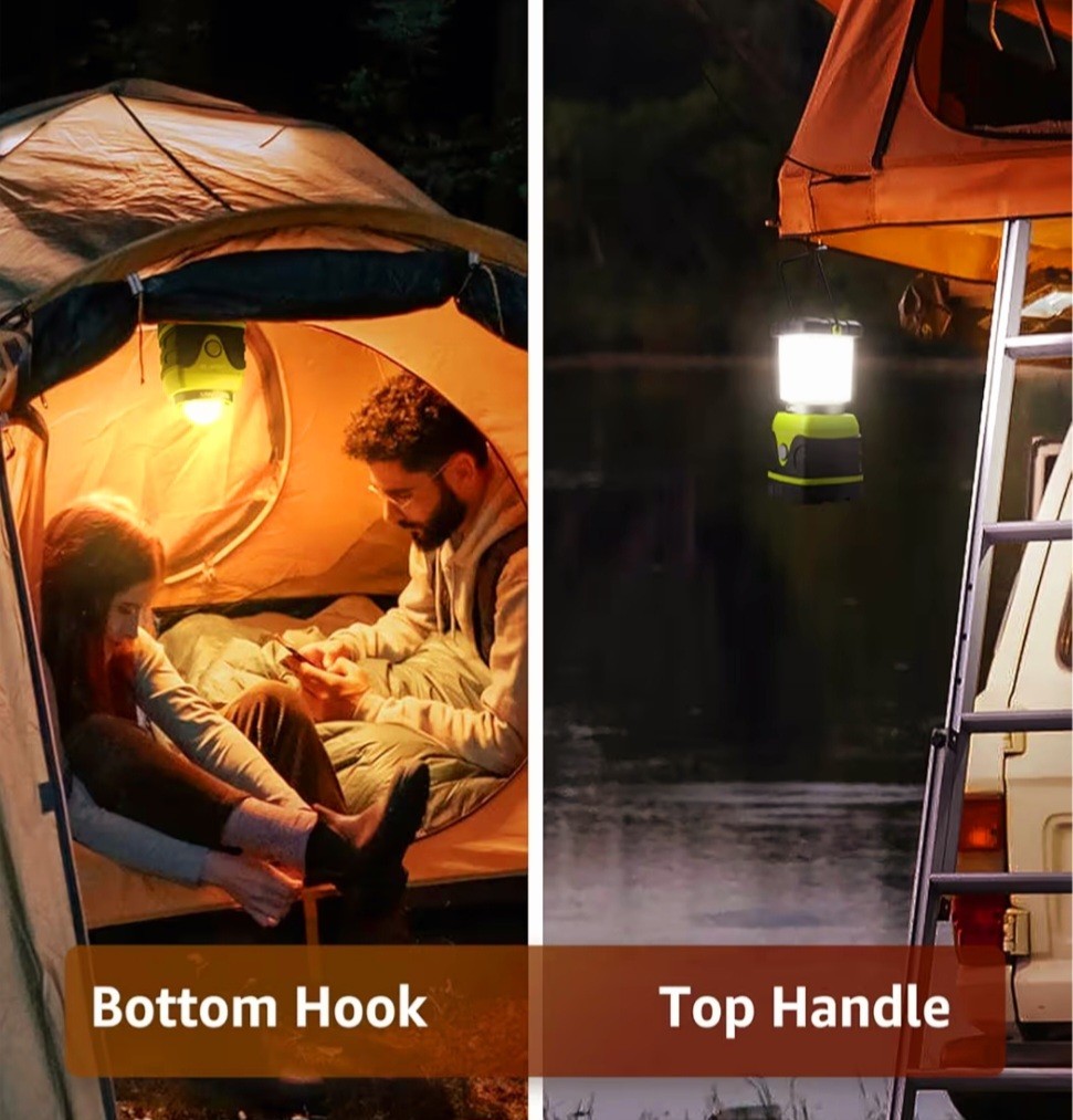 LEPRO 1000 LUMEN LED CAMPING LANTERN EMERGENCY & SURVIVAL LIGHT NEW REG BATTERIE