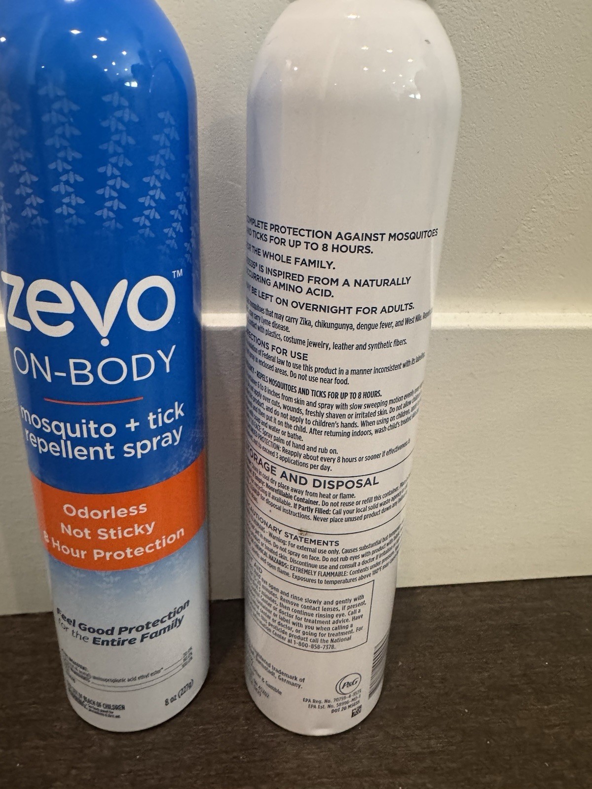 Zevo On Body Mosquito Repellent + Tick Repellent – Bug Spray 8 Oz Each (2 PACK)