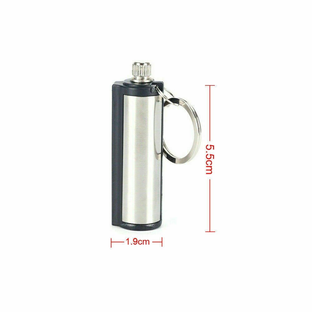 2x Outdoor Fire Starter Permanent Match Lighter Survival Tool Flint Keychain@