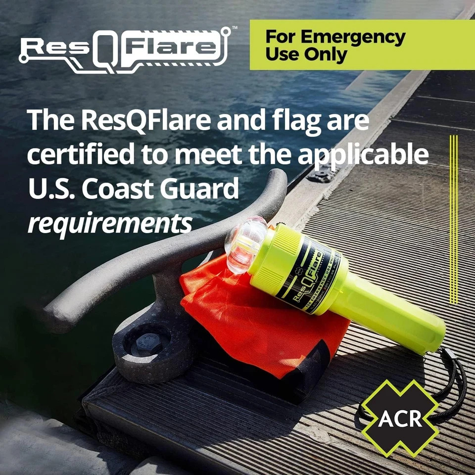 ACR ELECTRONICS ResQFlare LED Electronic Distress Flare. NEW SALE FREE SHIPPING