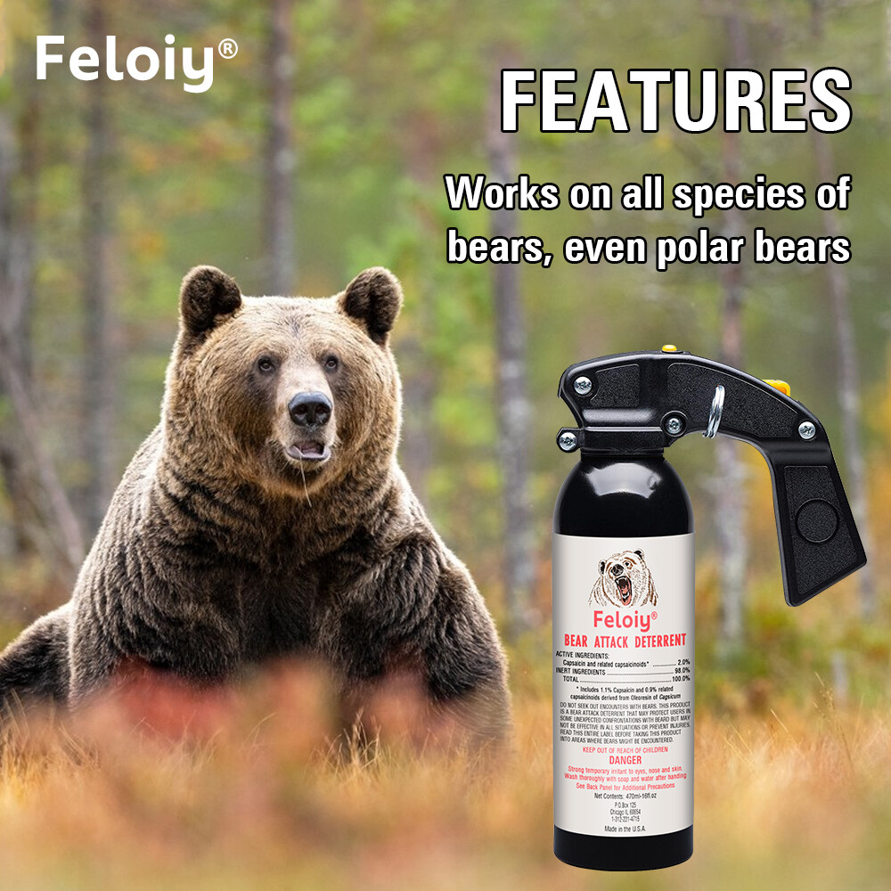 Feloiy Pepper Spray 16oz Powerful Stream Strongest Legal Formula