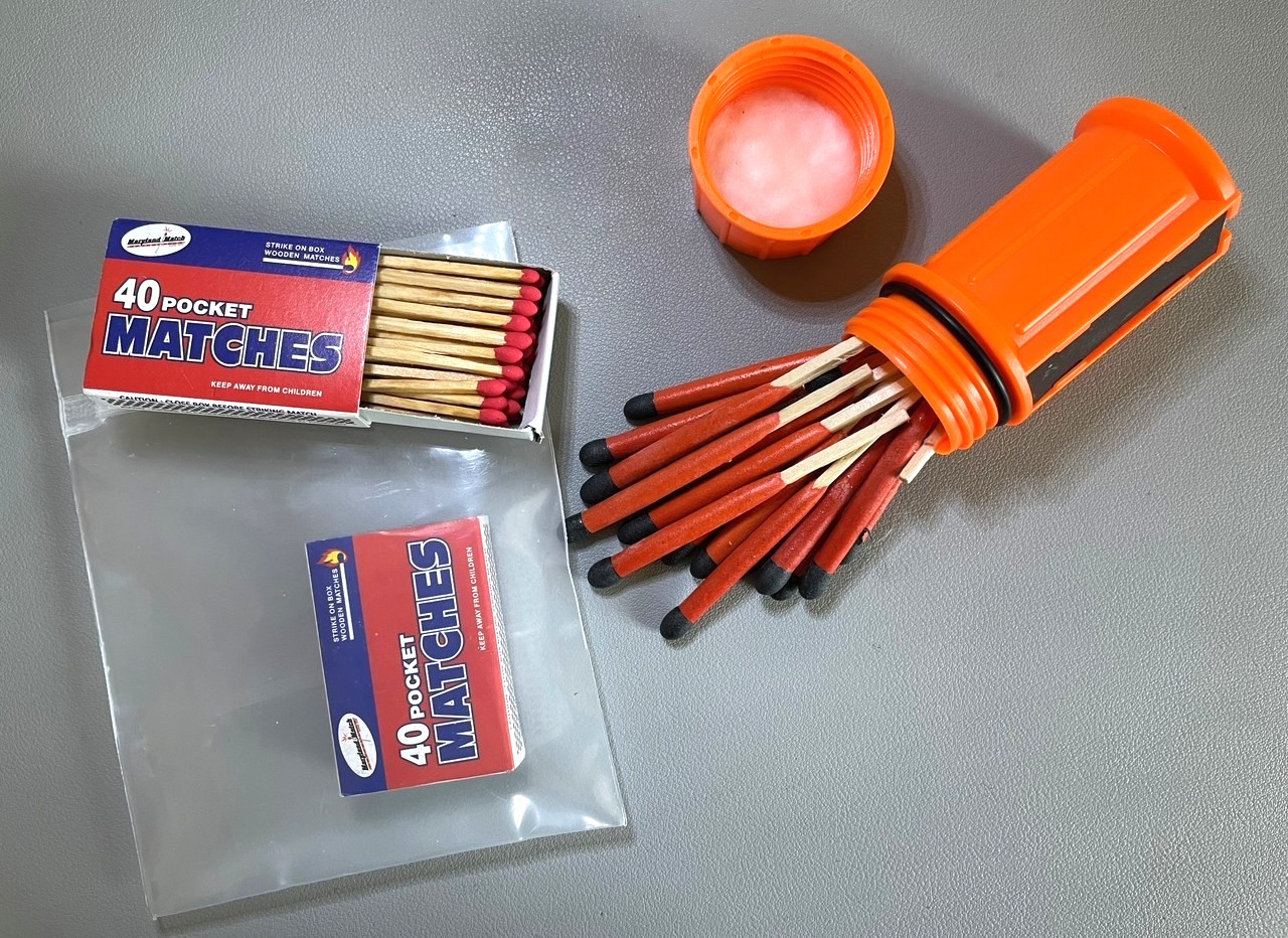 Fire Starting Kit Emergency Survival Matches Magnesium Exotac Lighter Sleeve