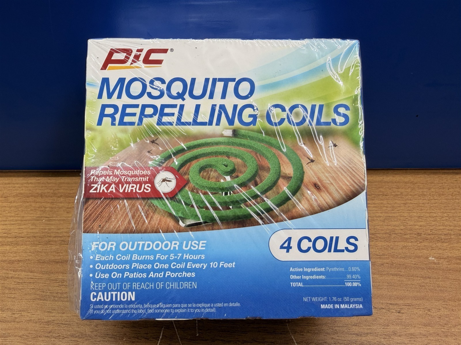 PIC MOSQUITO REPELLENT COILS (4-PACK) 20 BOXES WITH 4 COILS EACH TOTAL: 80 COILS