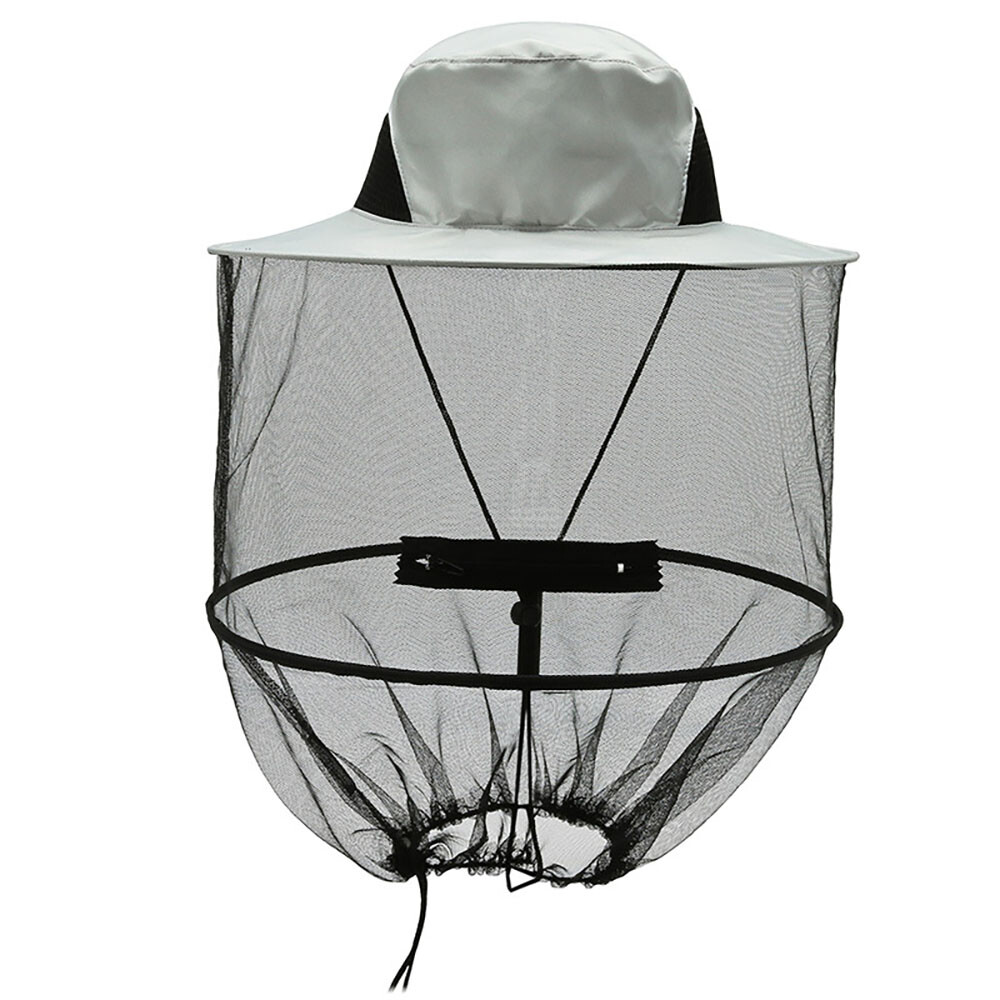 1 X Mosquito Insect Bug Hat Net Mesh Head Face Protect Cover Veil for Men Women