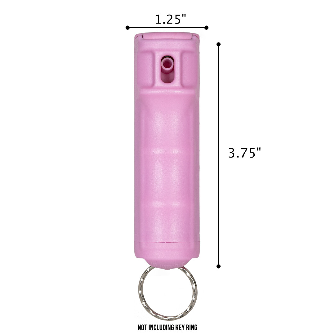 Police Magnum pepper spray .50oz pink flip top keychain self defense protection