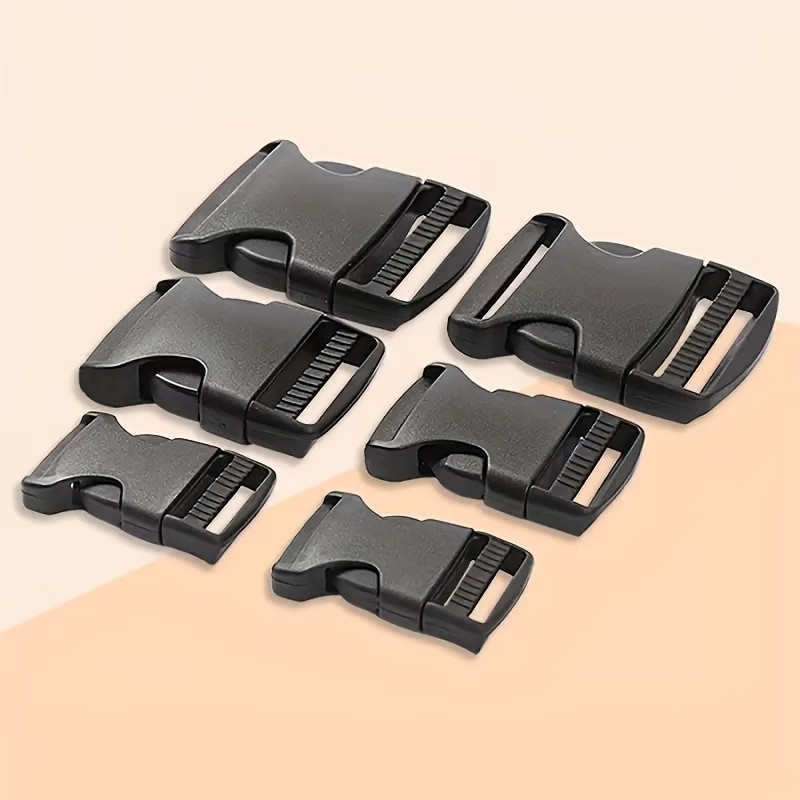 CRAFTS, 5 8″ ,1/2 “and 3/8” inch Black Plastic RELEASE B UCKLE PACKED 20 OF EA