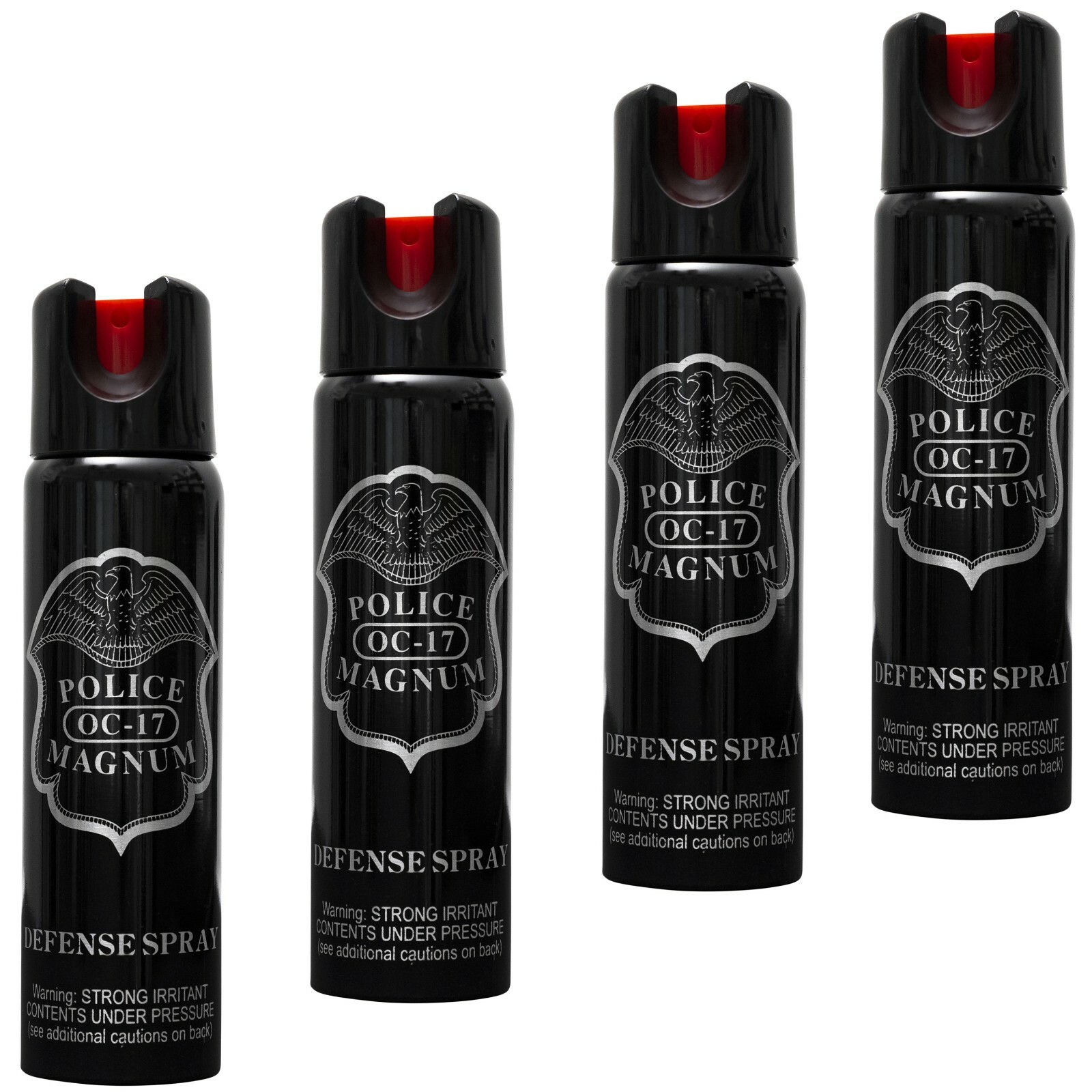 4 Police Magnum pepper spray 4 ounce Twist Lock Safety Personal Defense Security