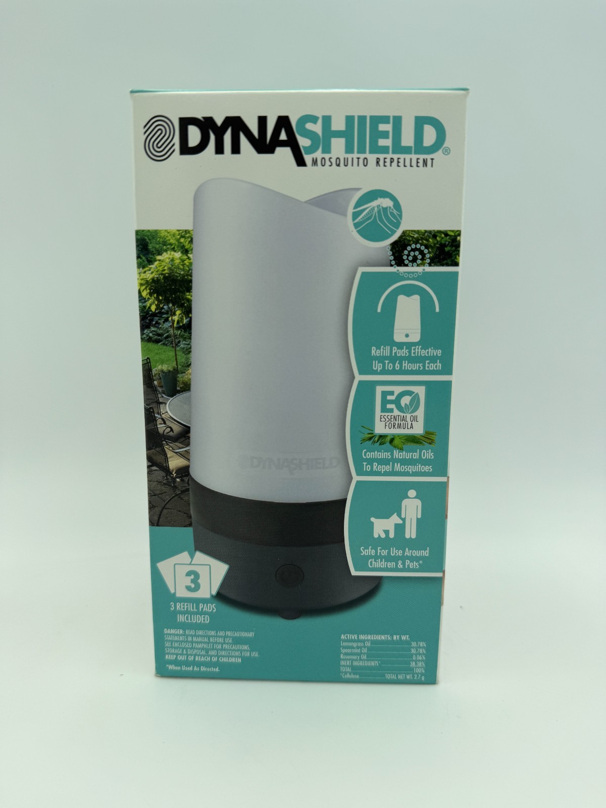 Dynatrap DynaShield Mosquito Repellent – Outdoor Bug Protection –Natural Essence